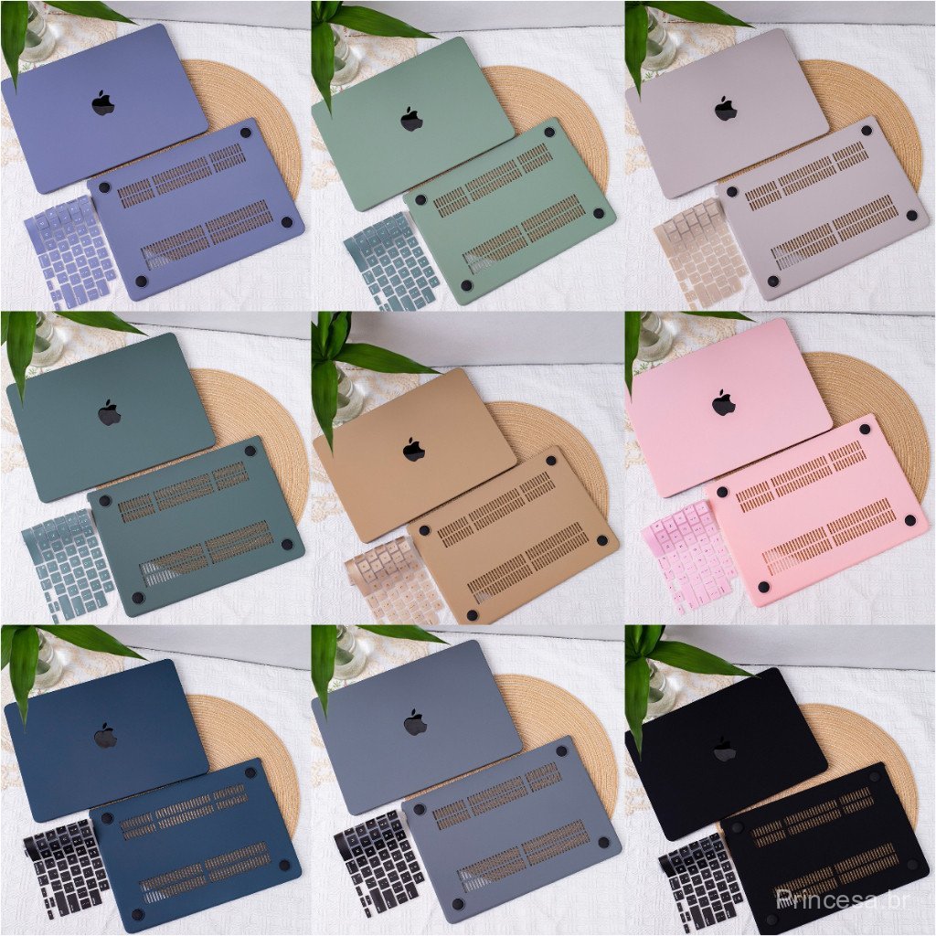 Creme Capa para Macbook Neo A3404 Air M5 M4 M3 A3240 A3113 Pro14 M5 proteção 2020 Air Pro M1 com cobertura de teclado