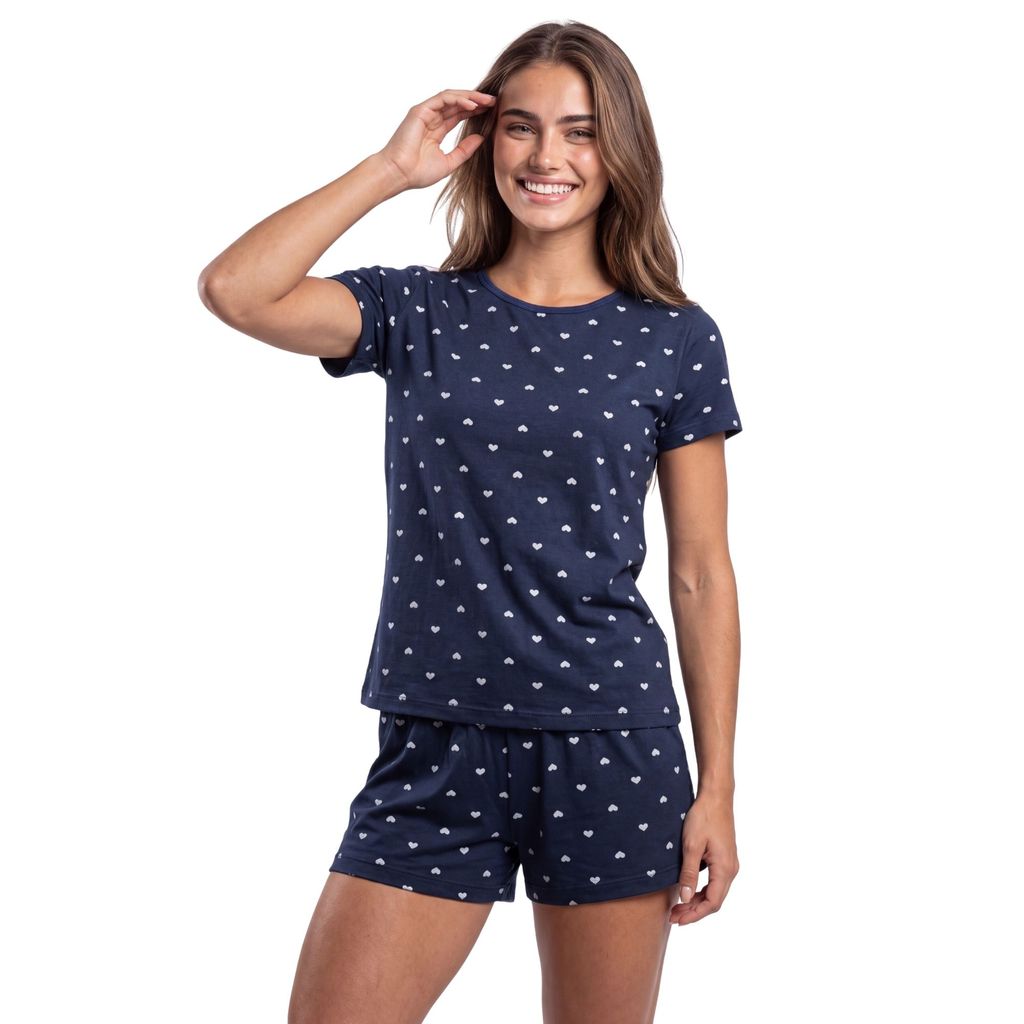 Pijama Meia Coxa Feminino Adulto Short Doll Confortável