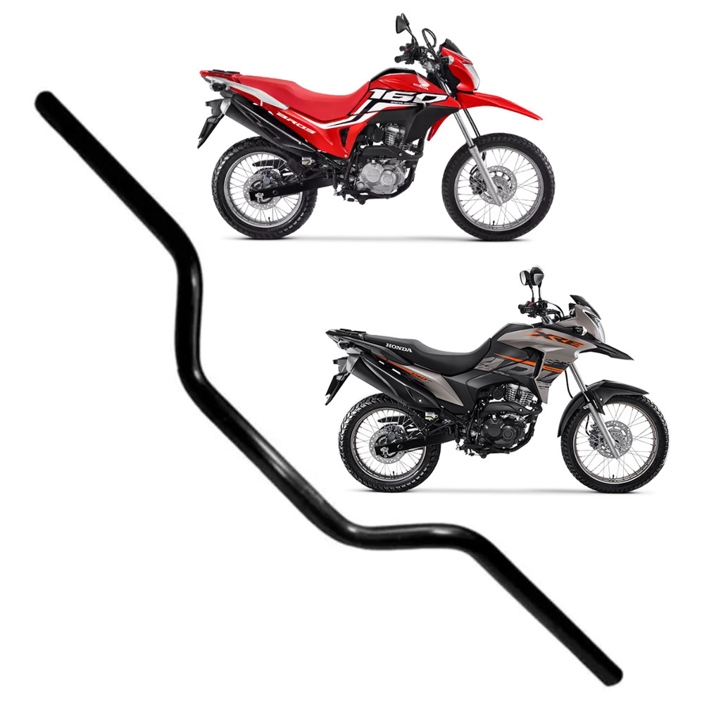 GUIDAO MOTO HONDA NXR BROS 160 2015 A 2024 XRE 190 2016 A 2019 PRETO ENCAIXE PADRÃO COM GARANTIA POLIMET ORIGINAL