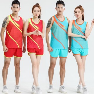 Ternos de treino e campo masculino feminino treinamento exame físico das crianças colete Shorts maratona correndo compet