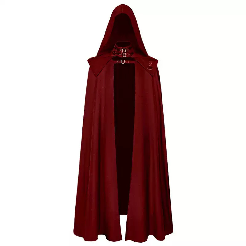 Halloween capa com capuz cosplay adereços traje Medieval gótico Robe manto palco Drama desempenho