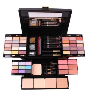 Conjunto de Maquiagem MISS ROSE, Caixa Profissional com Sombra, Brilho Labial, Base em Bastão, Blush em Pó, Kit de Maqui
