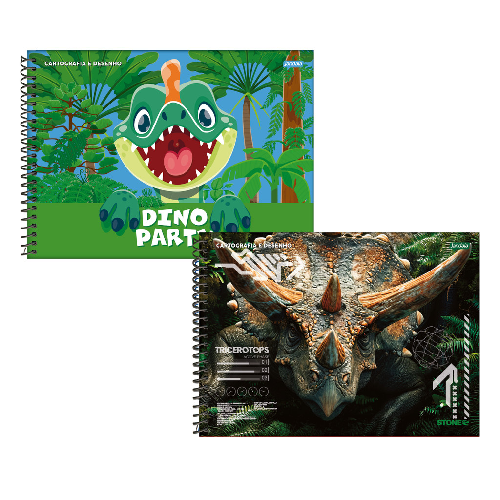 Kit com 2 Cadernos De Desenho 80 Folhas Stone - JANDAIA