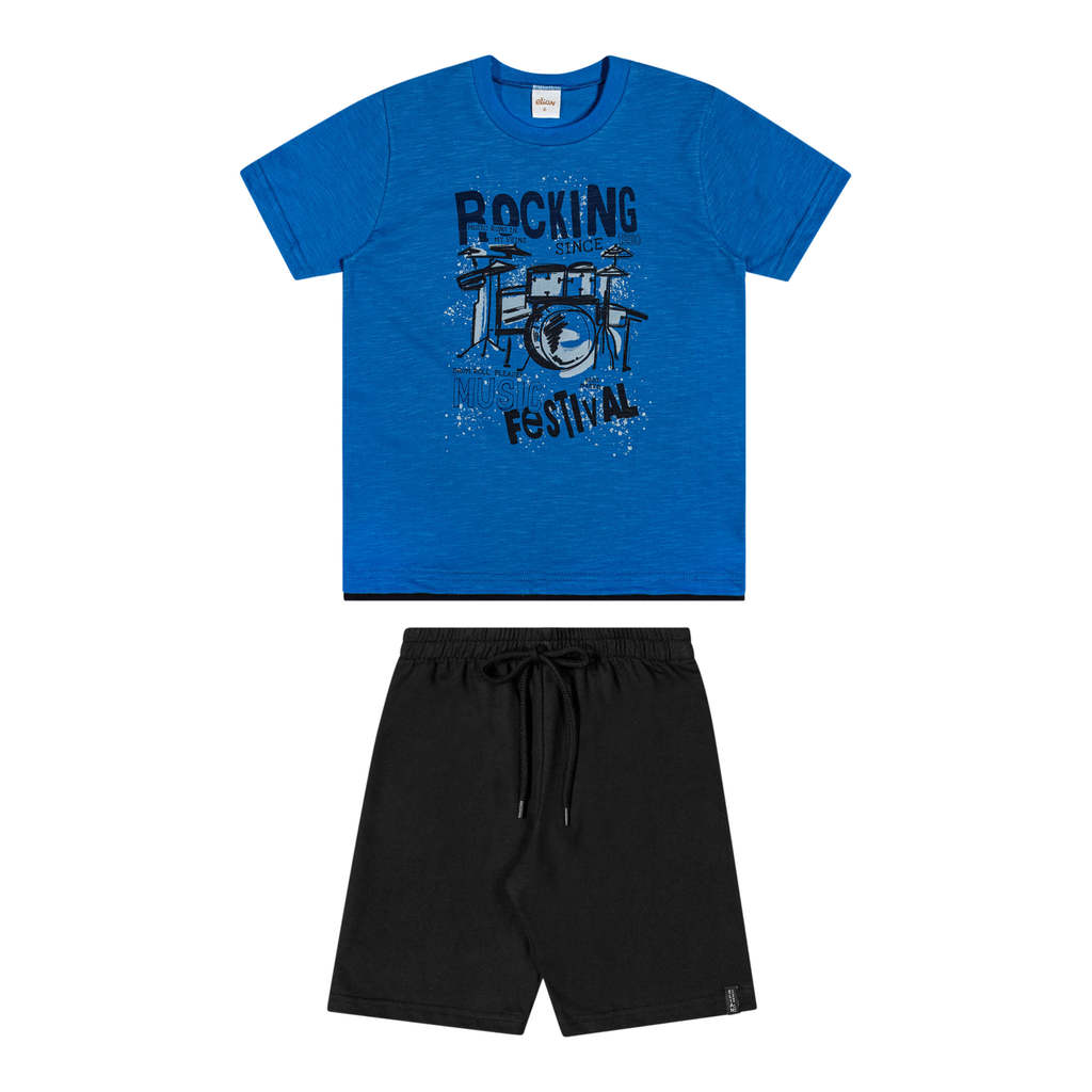 Conjunto Infantil Menino Rocking Elian Azul