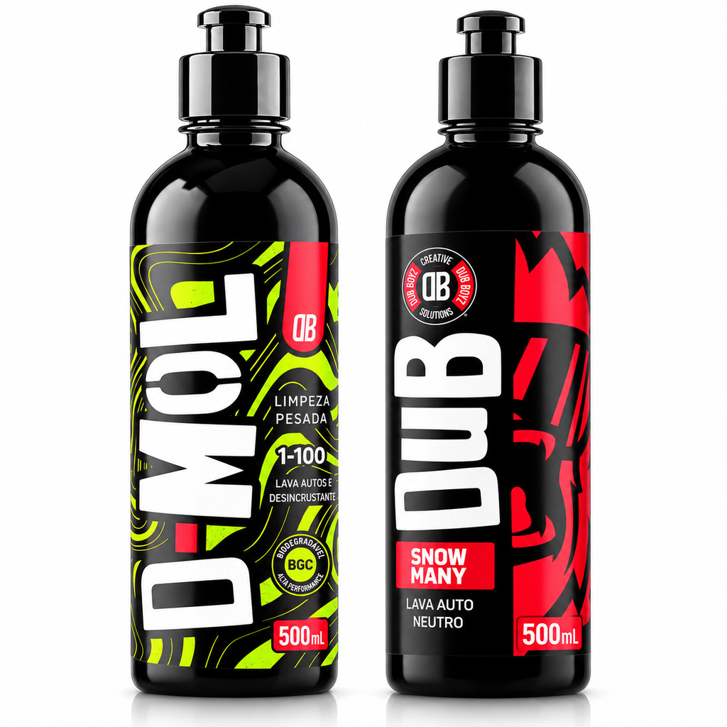 Kit Lavagem Automotiva Dub Boyz D-MOL + Snow Many 500ml