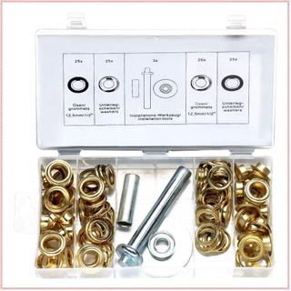 103 Peças Ilhós De Metal De 1/2 Polegada Para Lonas , Tecido , Kit De Reparo De Lona De Barraca