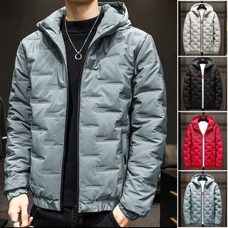 Jaqueta acolchoada masculina 2025 inverno versão coreana jaqueta acolchoada jaqueta de inverno com capuz jaqueta acolcho