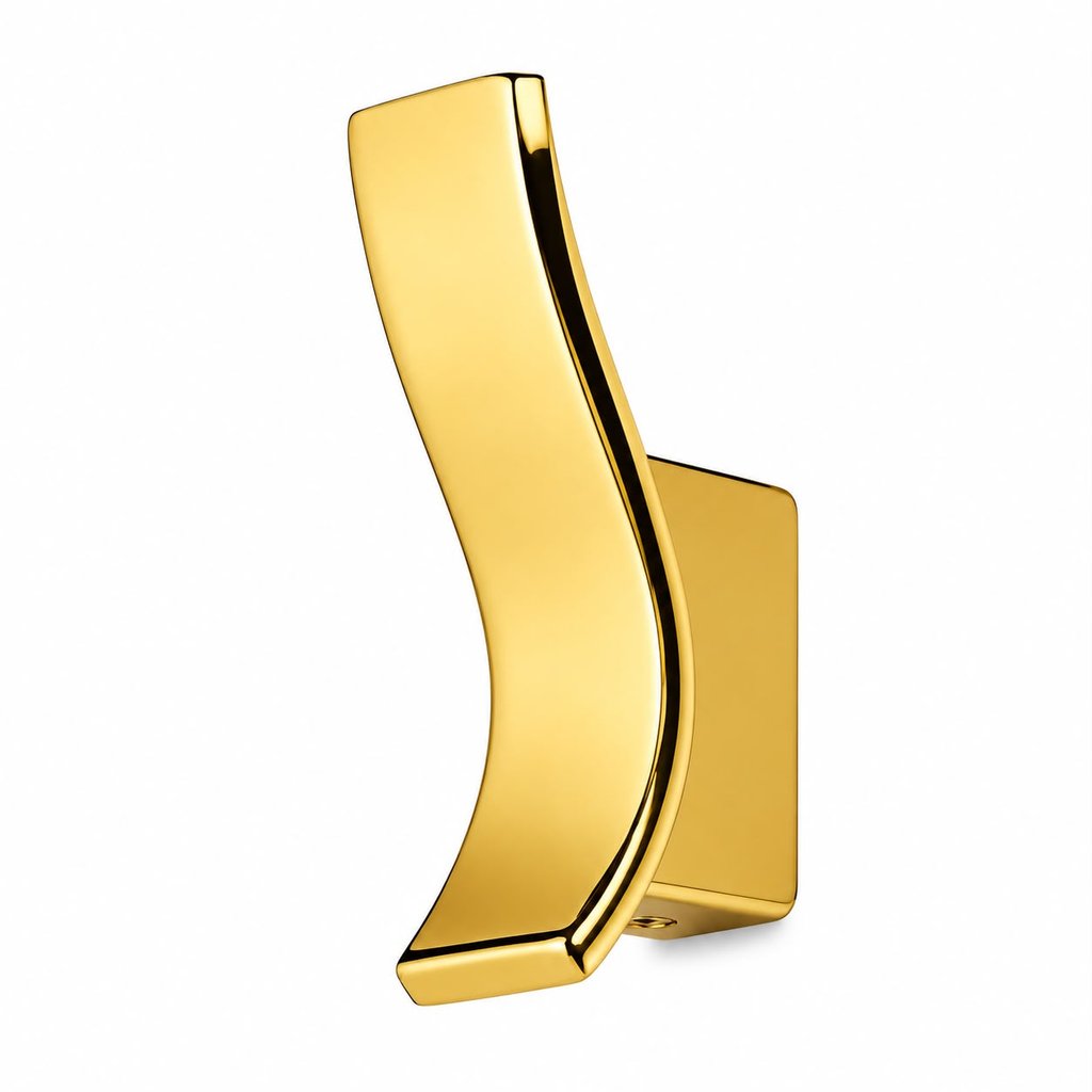Cabide Para Banheiro Ondulado Dourado
