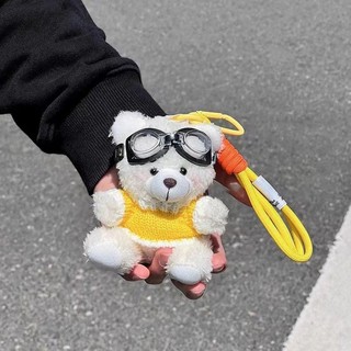 Chaveiro de chaveiro de carro e acessório de bolsa Ursinho de pelúcia