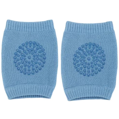 Joelheira Antiderrapante Para Bebê Azul Buba