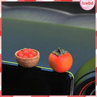 [Lswbd] Mini Estatueta De Caqui De Resina Decoração De Painel De Carro Acessório De Console Resistente Ao Calor Para Int