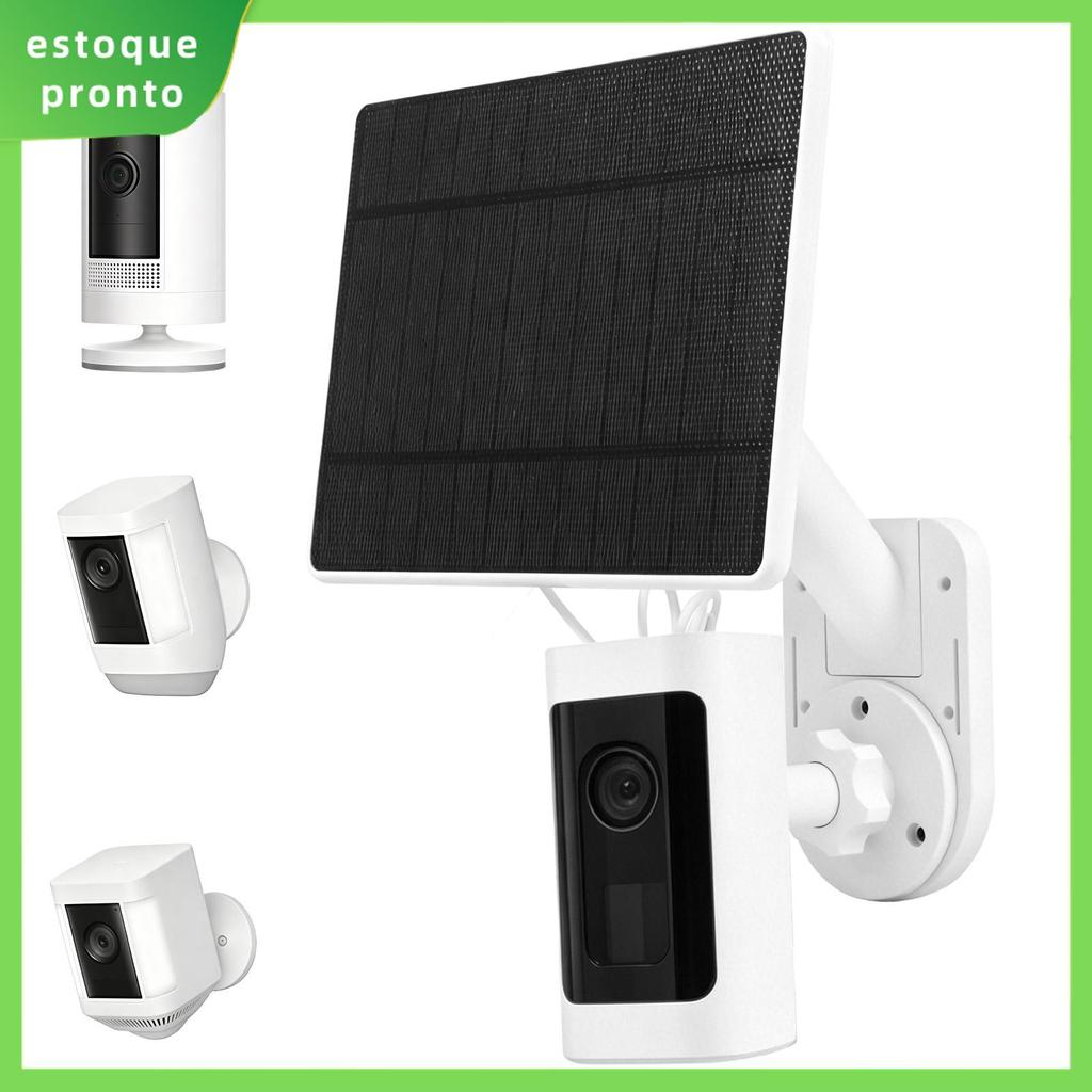 Painel Solar De 6 W Com Suporte Para Câmera Ring Cam 2 Em 1 Carregador Ajustável De Parede Exterior SHOPSKC8607