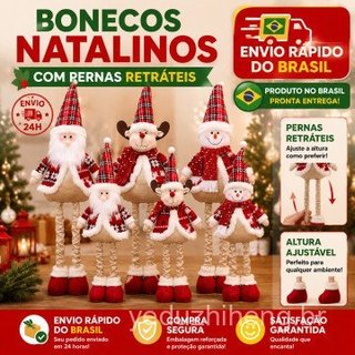Conjunto de decoração de Natal/Papai Noel/Esquilo de neve/renas, para decoração de casa/janelas, FM8U