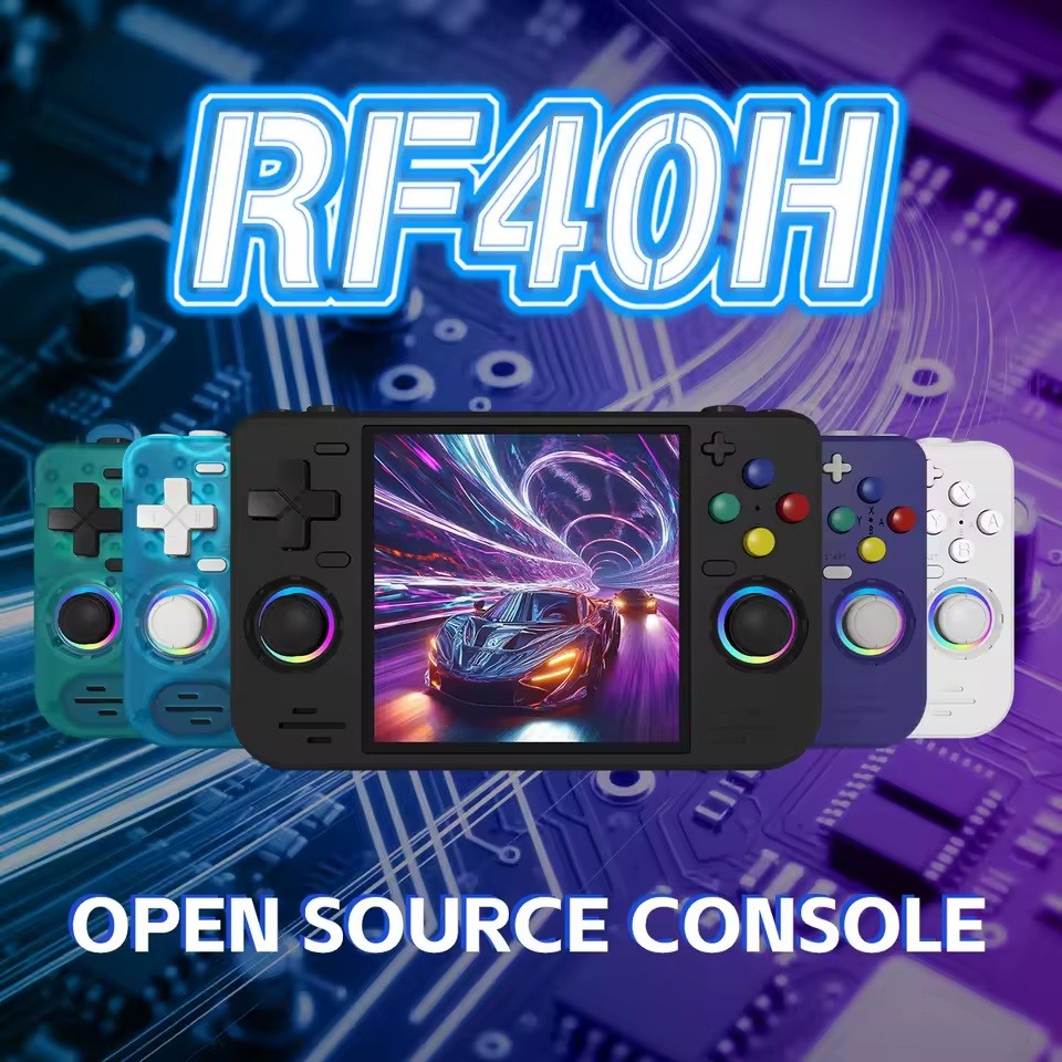 Video Game Console Portátil RF40H Retro 64GB 128GB + Acessórios