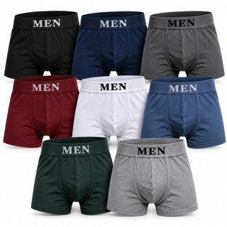 Kit com 8 unidades de cuecas masculinas boxer em microfibra, cueca masculina. Cueca boxer masculina.
