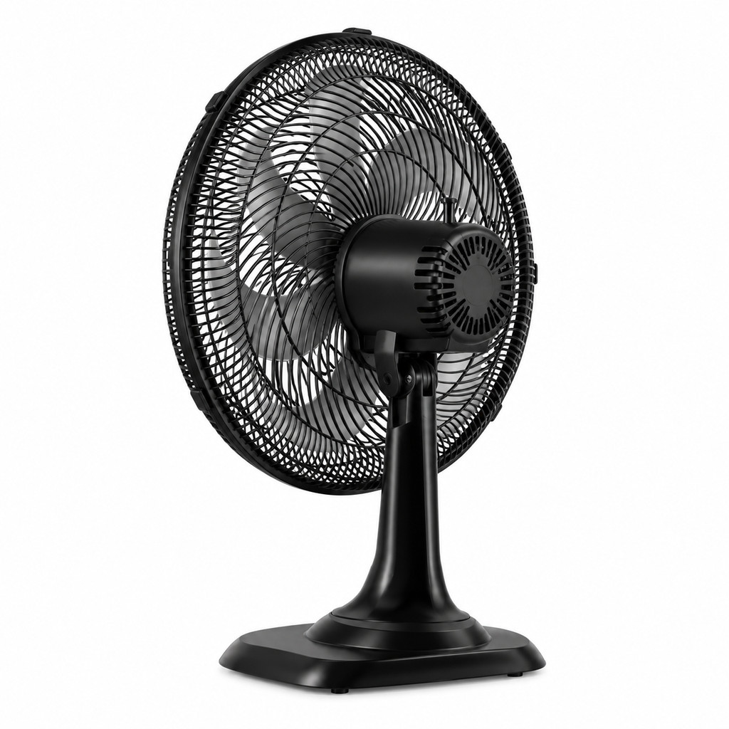 VENTILADOR DE MESA TURBO 40CM 6 PÁS OSCILANTE 127V PRETO PREMIUM · foto 2