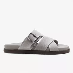 Sandália Masculina Dock Couro Cinza