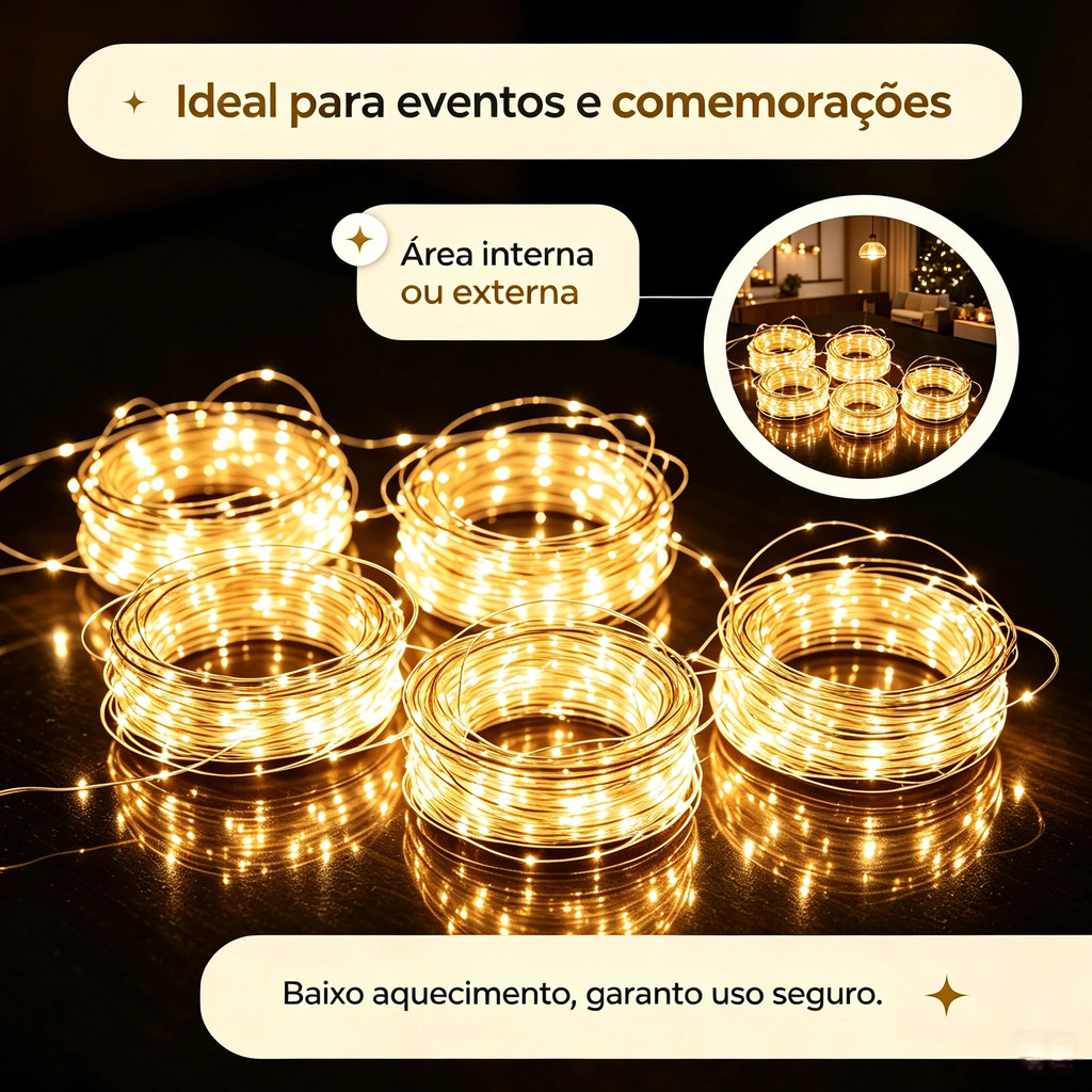 1/2/5 Pcs Colorido Fio Fada 2M Com Luzes Led Fada Para Decoração De Casa e Natal Festa
