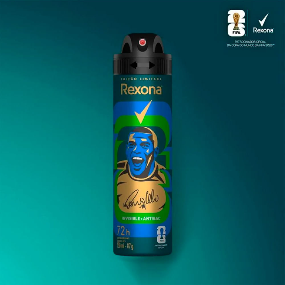 Kit Desodorante Aerosol Rexona Antibacterial+Invisible Men 150ml - 6 Unidades · foto 2