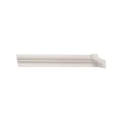 Rodateto de Poliestireno 3,5CMX30MM Liso 2,0METRO Linear Branco Graddus
