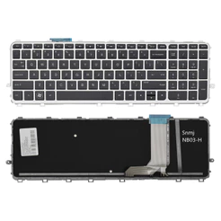 Teclado para Notebook compatível com Hp Envy 15-J000 Inglês Internacional - US