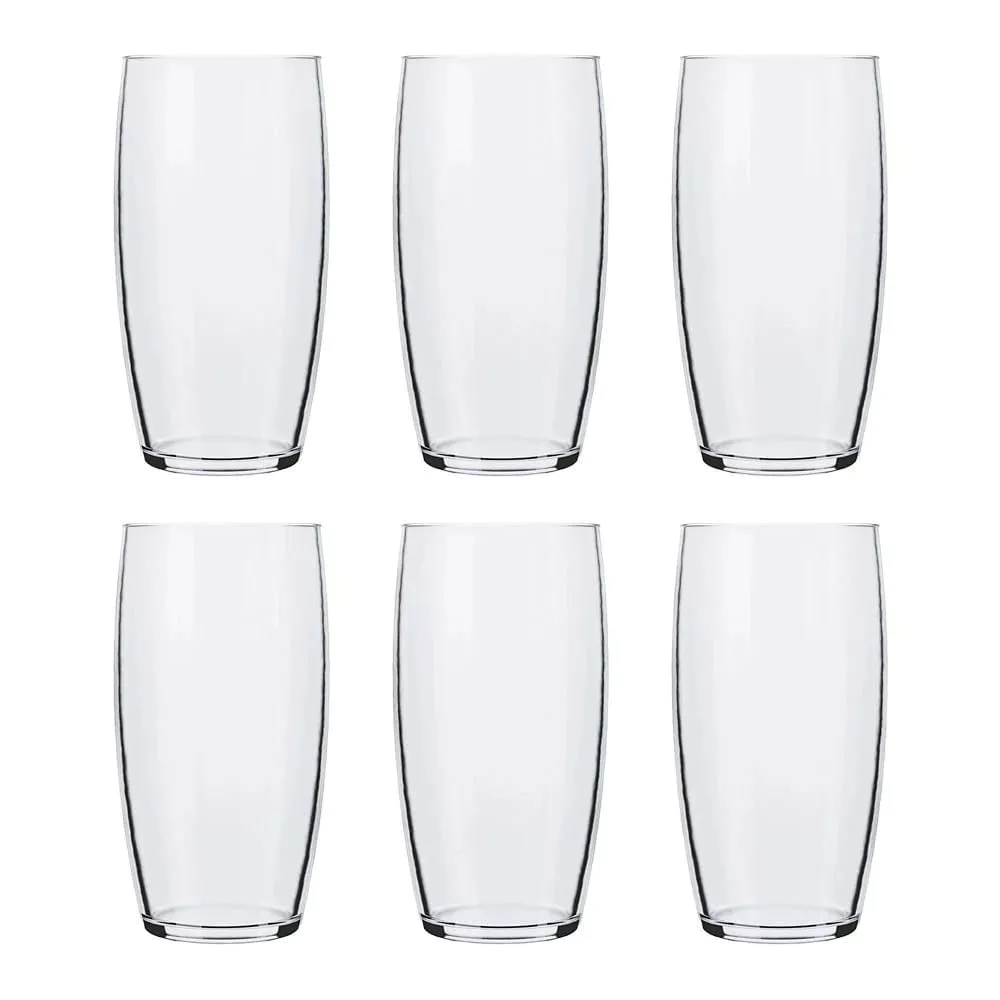 Jogo de Copos Nadir Oca Long Drink de Vidro Liso com 6 Peças 300ml