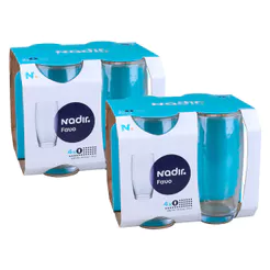 Kit Conjunto de Copos Favo 430ml com 8 Nadir 7642