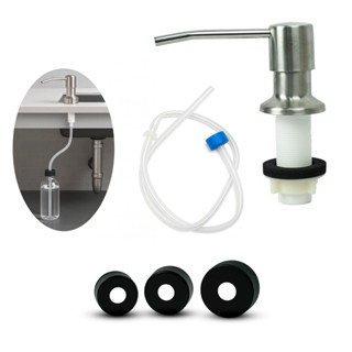 Dispenser Mangueira Dosador Embutir Cuba Pia Galao Flexivel dispensador dosador sabão detergente Cor Prateado em Oferta na Shopee