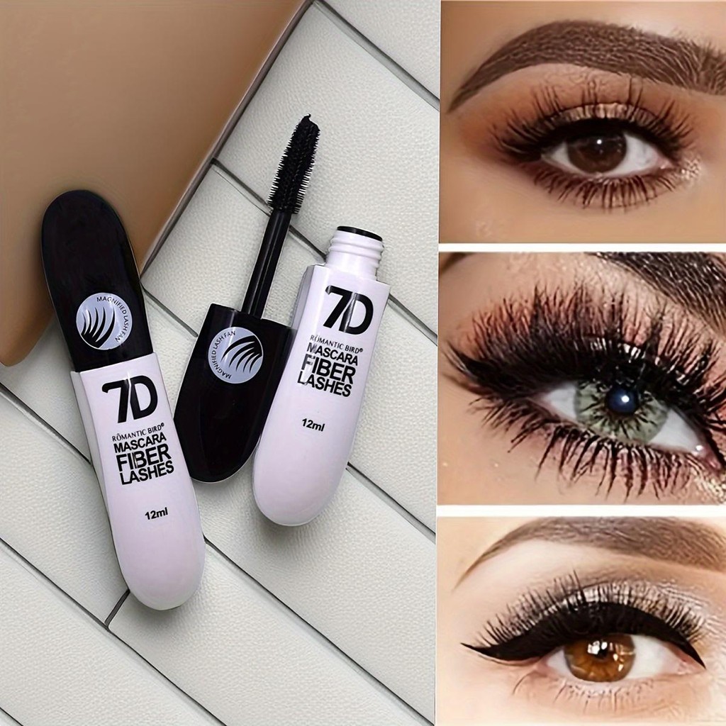 1/2/3 Pçs Conjunto De Rímel De Fibra 7D À Prova Dwaterproof Água Durável Curling Sweatproof Anti-Manchas Base De Emagrec