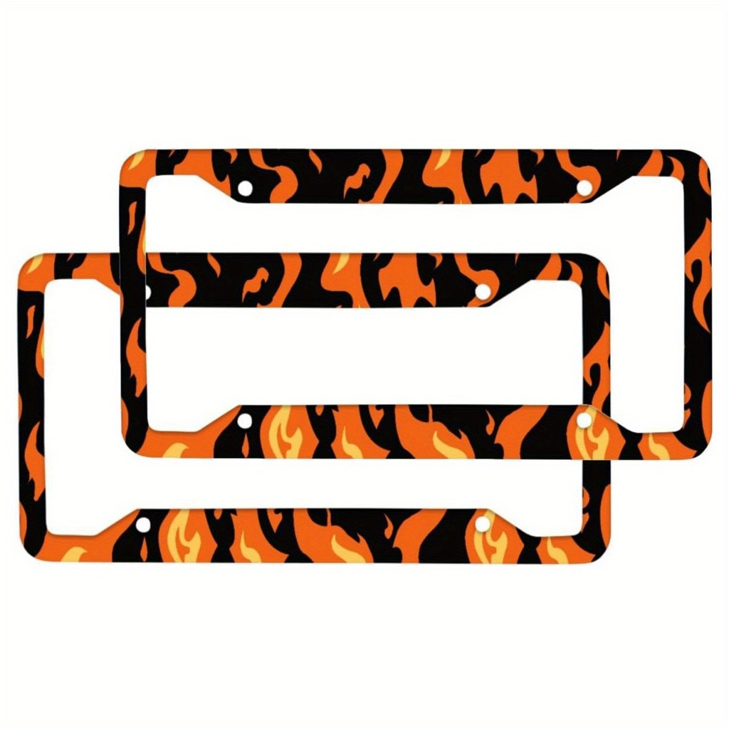 Furos de alumínio para queima de veículos - unidades, Design 2 todas as etiquetas personalizadas de placa de trem laranj