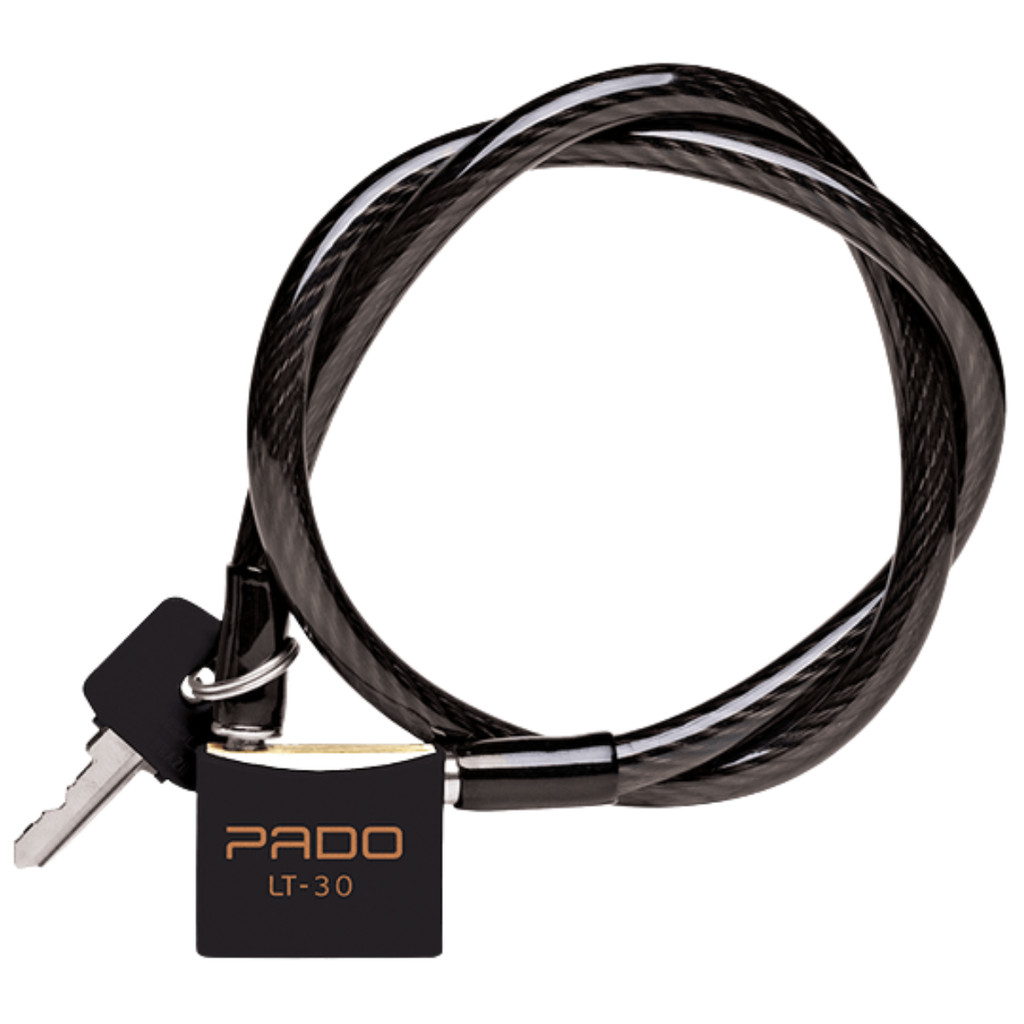 Cadeado Pado Preto Bicicleta SM LT-30 1200mm - 120cm Bike