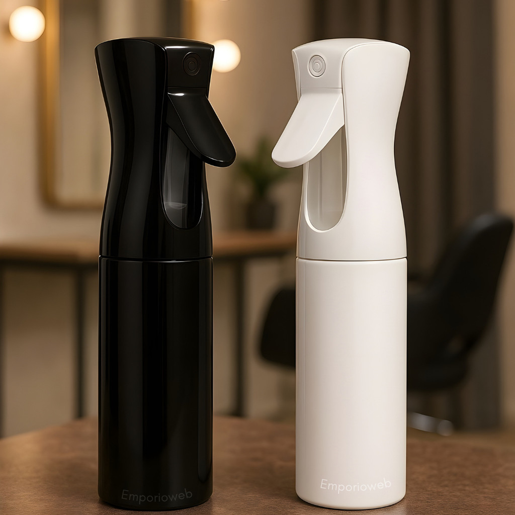 Borrifador Pulverizador Névoa Jato Contínuo Spray Barbeiro Cabeleireiro Cachos 200ml Spray Salão em Oferta na Shopee