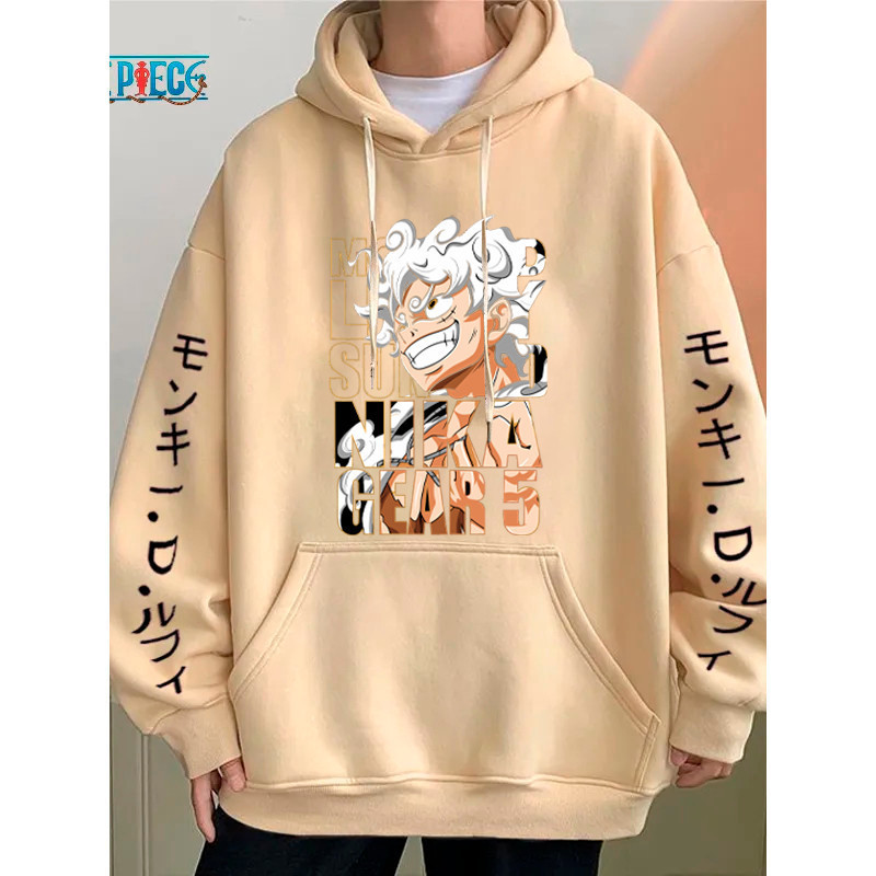 Lançamento Blusa Moletom One Piece Monkey D Luffy Nika Gear 5 Unissex
