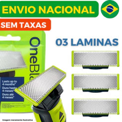 Lâmina Refil Para Barbeador Philips OneBlade e OneBlade Pro - QP210