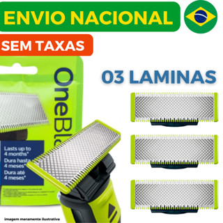 Lâmina Refil Para Barbeador Philips OneBlade e OneBlade Pro - QP210 em Oferta na Shopee