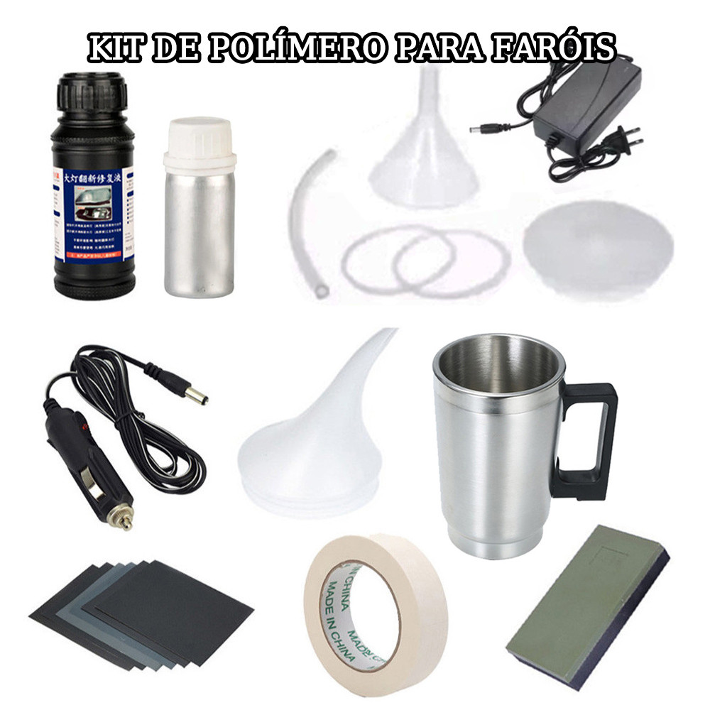 Polímero Revitalizador De Faróis C Copo De Polimento A Vapor 100ml em Oferta na Shopee
