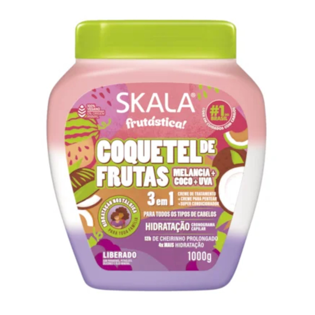 Creme de Tratamento Skala Coquetel de Frutas 1Kg em Oferta na Shopee