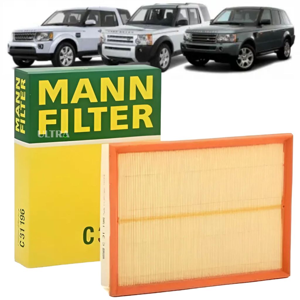 Filtro de Ar para Land Rover Discovery 3 / 4 - Range Rover Sport - 2.7 3.0 4.0 4.4 - Diesel / Gasolina (Mann C31196) em Oferta na Shopee