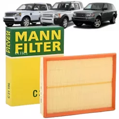 Filtro Ar Land Rover Discovery 3 / 4 - Range Rover Sport - 2.7 3.0 4.0 4.4 - Diesel / Gasolina (Mann C31196)