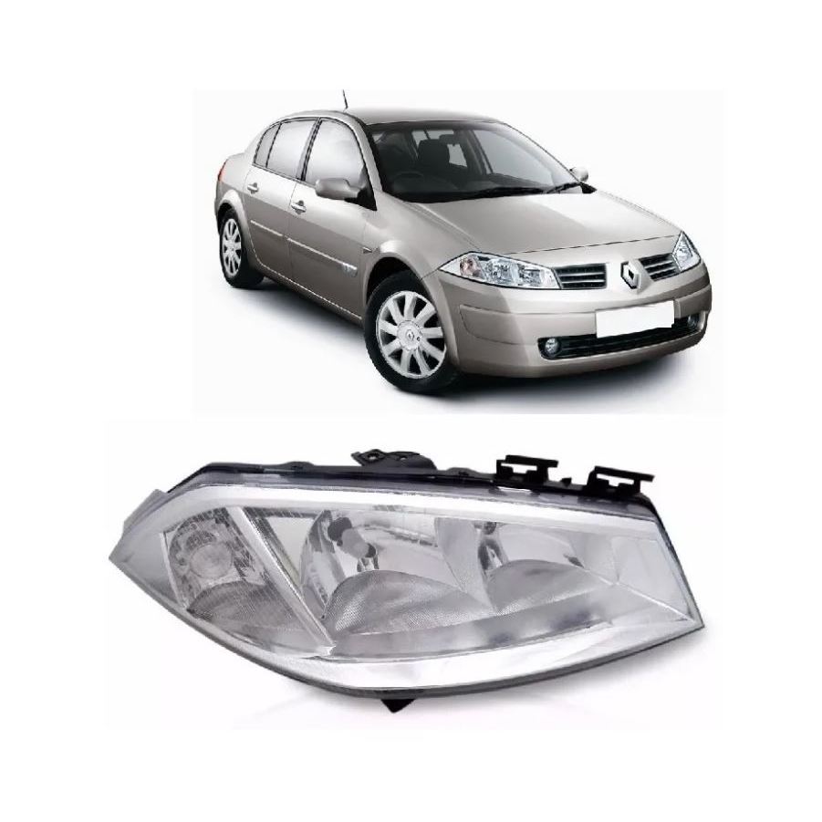 Farol Renault Megane e Grand Tour 2006 2007 2008 2009 2011 2012