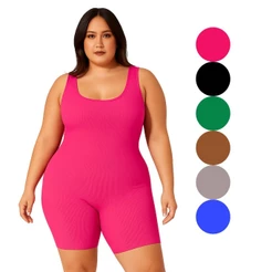 Macaquinho G ao G3 Plus Size Canelado Feminino Tamanho Grande | Look Pronto Estilo Pinterest