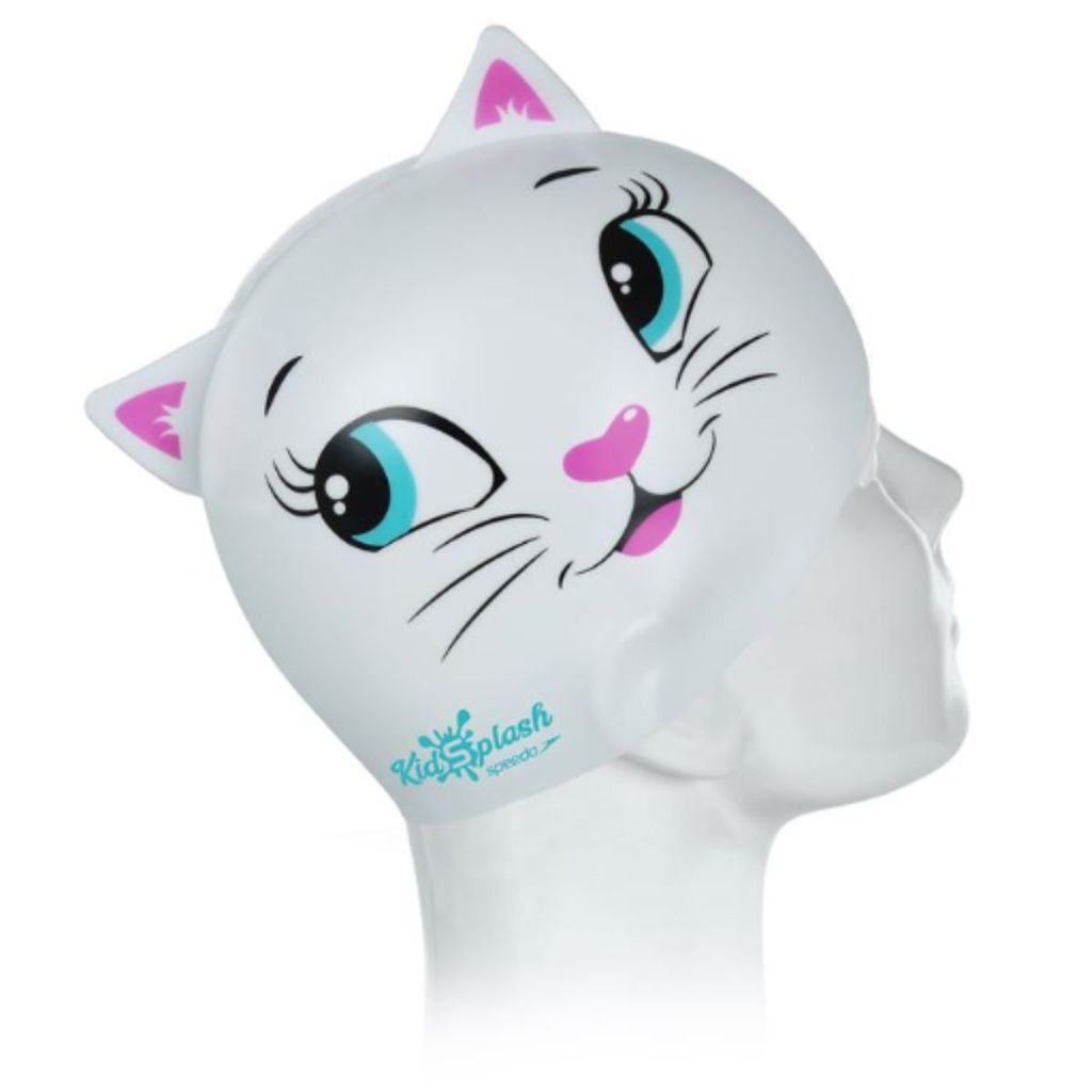 TOUCA DE NATAÇÃO INFANTIL GATINHO BRANCO SNOW CAT SPEEDO em Oferta na Shopee