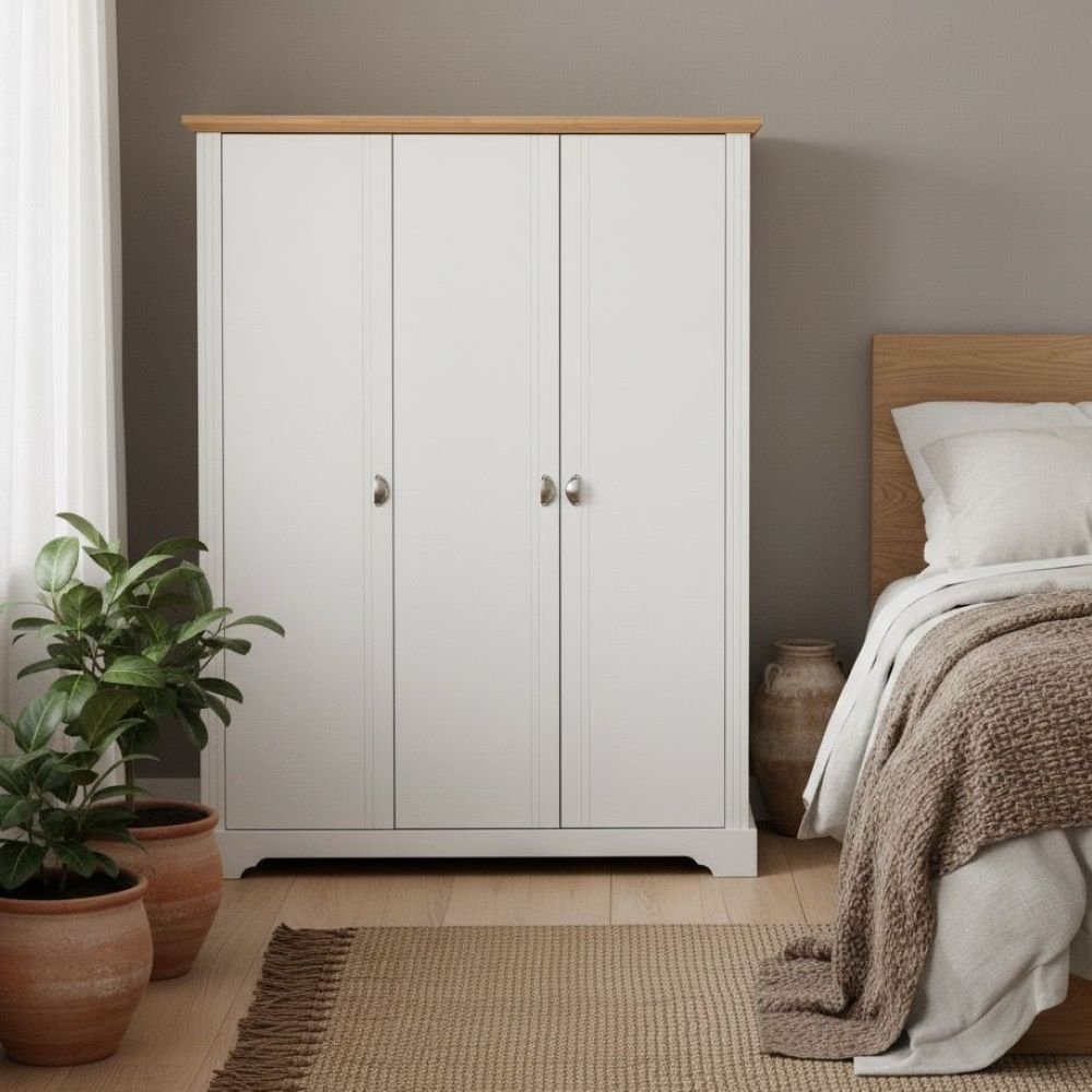 Guarda Roupa Solteiro 3 Portas Toledo  Branco em Oferta na Shopee