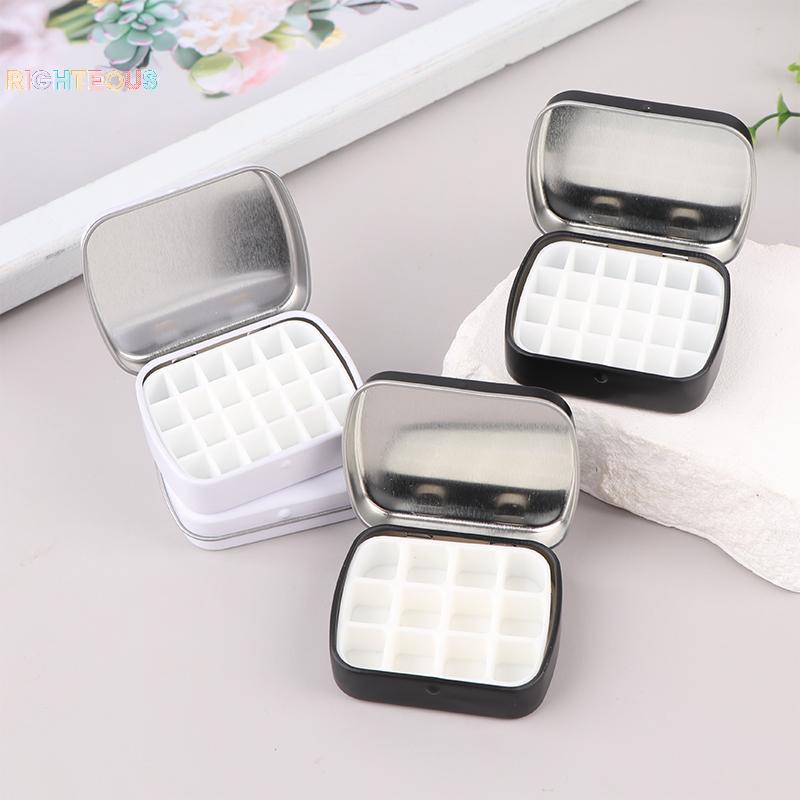 Rightrous Portátil Vazio Aquarela Caixa De Lata 12/24 Grades Paleta De Pintura Viagem Bandeja Arte Suprimentos Novo