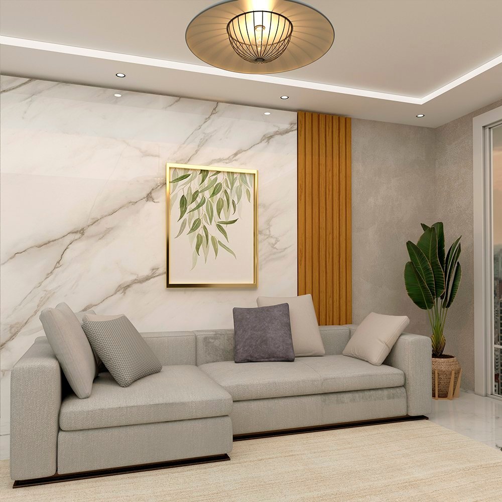 Painel Ripado em Barra 250x49,6cm (1,24m²) Wpc Geliusmóveis 100%MDF  Naturale em Oferta na Shopee