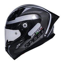 CAPACETE GP TECH CARBON AH018 PRETO-CINZA