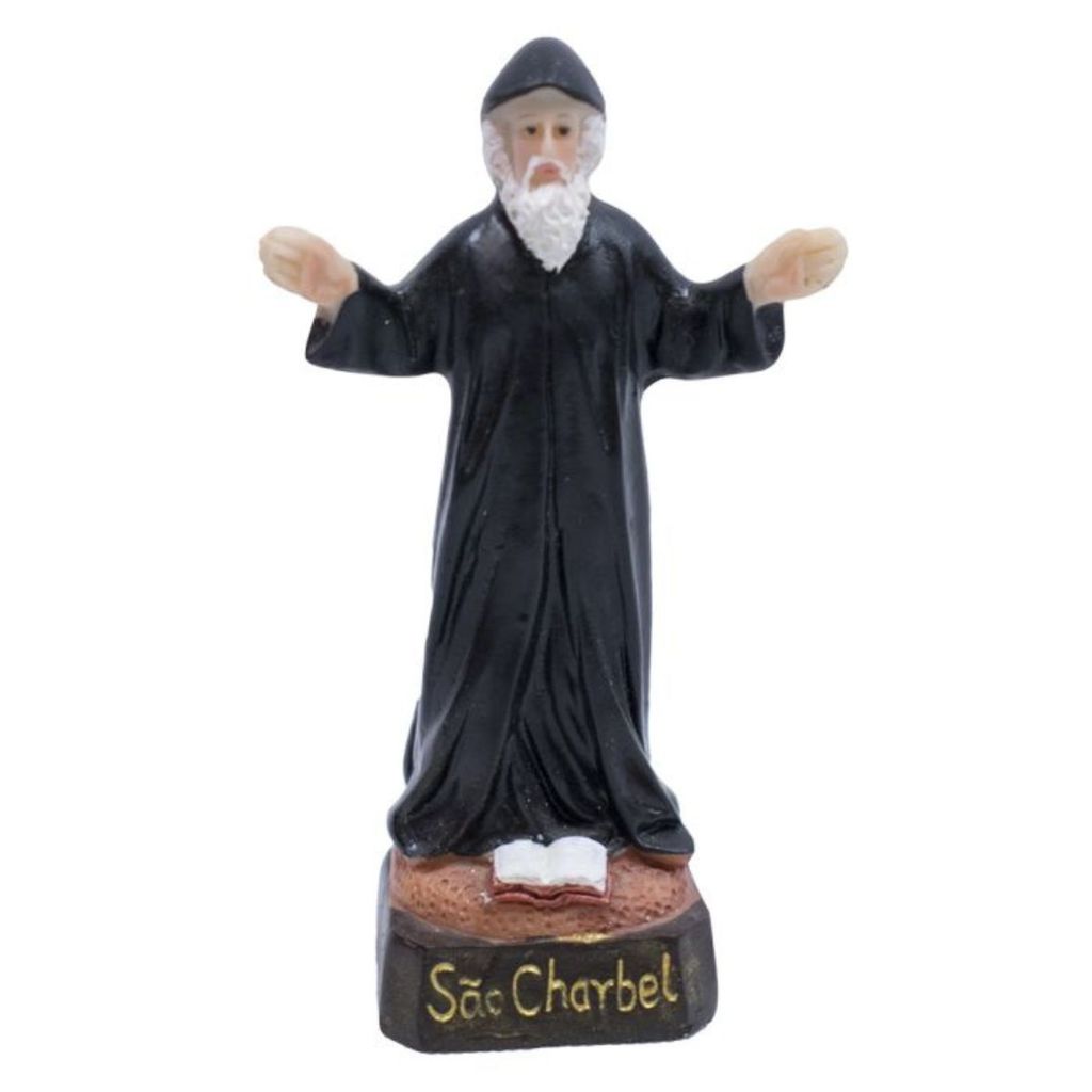 São Charbel 8cm - Enfeite Resina