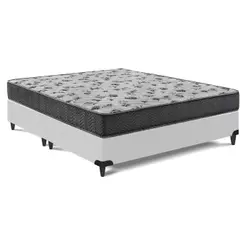 Cama Box e Colchão Iso 100 D33 - Queen (158x198)- Ortobom