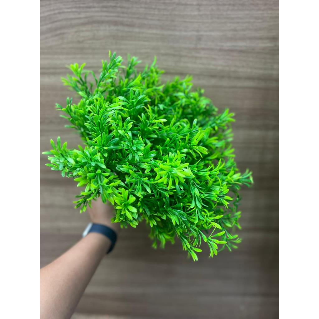 Buquê Artificial de Folhagem Verde 35cm com 7 Ramos/C0042