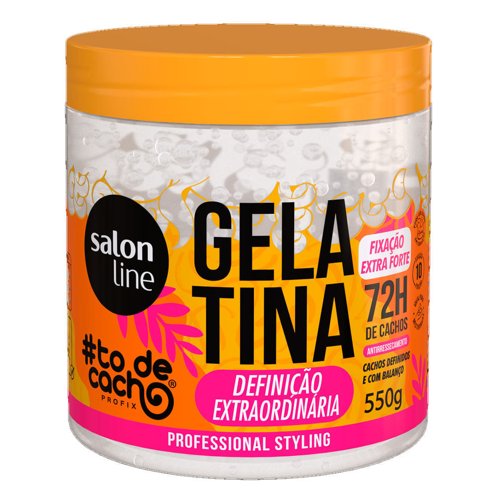 Gelatina Salon Line #To De Cacho Definicao Extraordinaria 550g